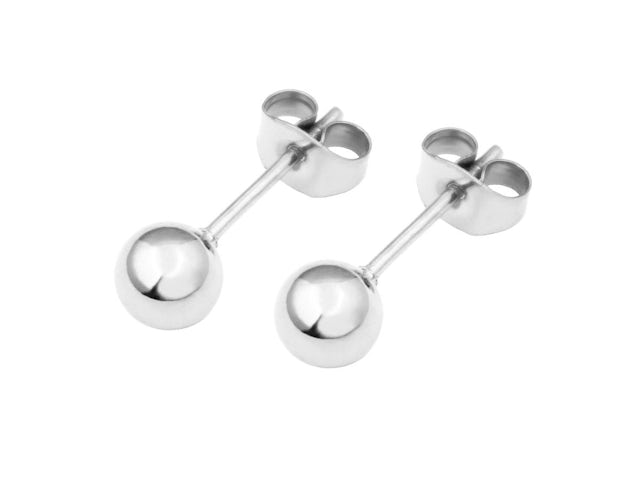 Tova earrings steel 5mm