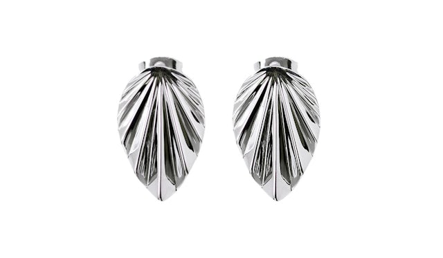 Leaf earrings steel