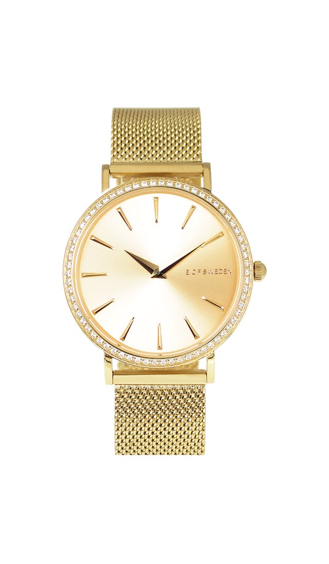 Crystal gold  watch