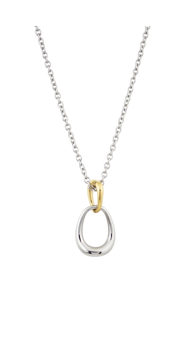 Celine necklace steel/gold