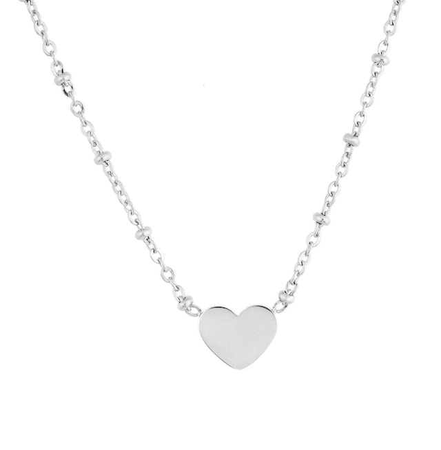 Heart necklace steel