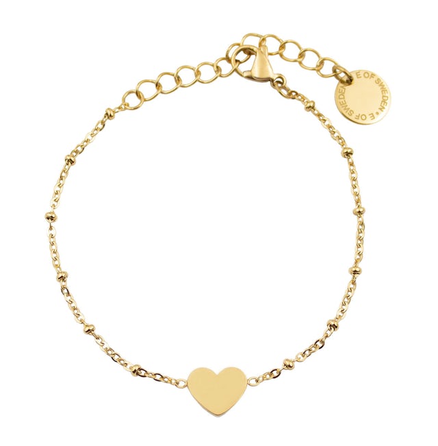 Heart bracelet gold
