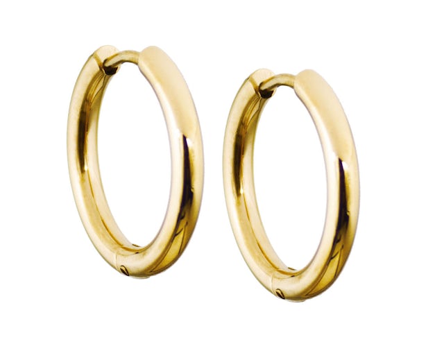 Lova earrings gold 18mm
