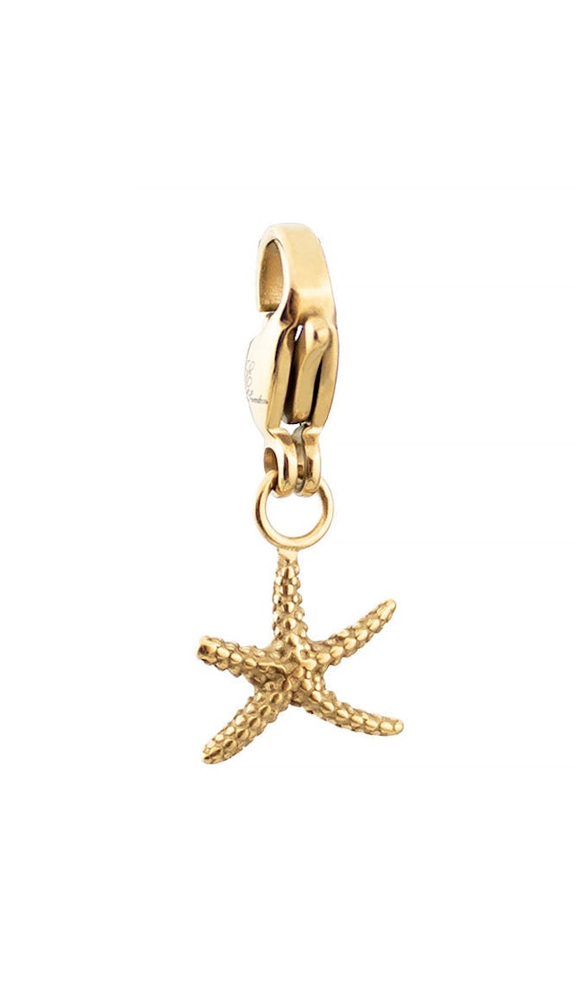 Starfish charm gold