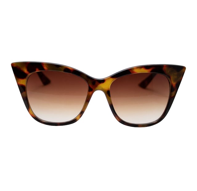 Cat eye sunglasses leopard